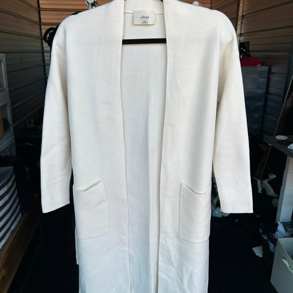 Aritzia Wilfred Torcy Belted Duster Cardigan Sweater Ivory Size XXS - Picture 5 of 6